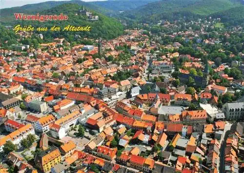 AK / Ansichtskarte 73984277 Wernigerode_Harz Stadtpanorama Altstadt