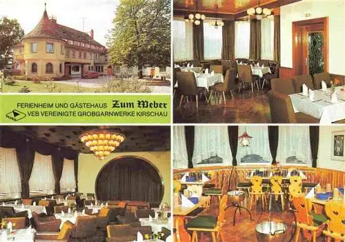 AK / Ansichtskarte 73984293 Kirschau_Sachsen Ferienheim Gaestehaus Zum Weber Gastraum Tanzbar Bauernstube