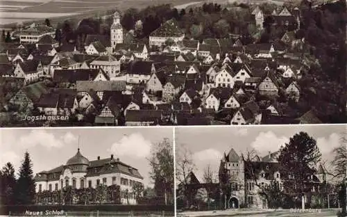 AK / Ansichtskarte 73984510 Jagsthausen_Jagst Stadtpanorama Kirche Schloss Guetzenburg