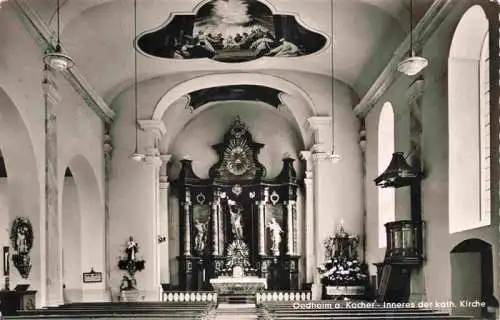 AK / Ansichtskarte 73984515 Oedheim_Kocher_BW Inneres der Katholischen Kirche