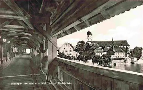 AK / Ansichtskarte 73984773 Saeckingen_Bad_BW Blick aus der Rheinbruecke