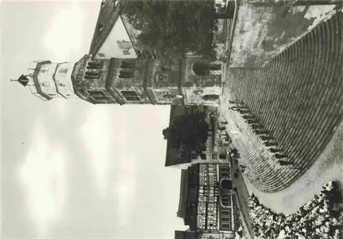 AK / Ansichtskarte 73984808 Schwaebisch_Hall_BW Freilichtspiele auf der Treppe von St. Michael