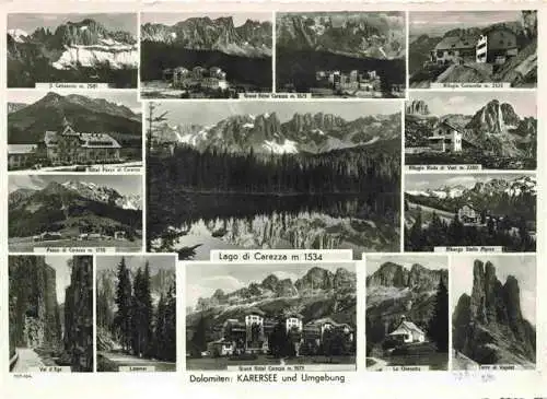 AK / Ansichtskarte 73984860 Karersee_Lago_di_Carezza_IT Dolomiten und Umgebung Orts und Teilansichten