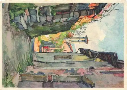 AK / Ansichtskarte  Morcote_Lago_di_Lugano_TI San Rocco Aquarell