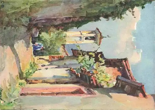 AK / Ansichtskarte  Morcote_Lago_di_Lugano_TI San Rocco Aquarell