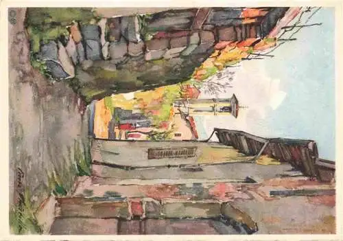 AK / Ansichtskarte  Morcote_Lago_di_Lugano_TI San Rocco Aquarell