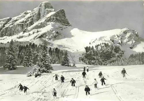 AK / Ansichtskarte  Braunwald_GL Abfahrt von Braunwald Alp