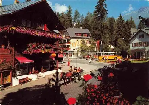 AK / Ansichtskarte  Waldhaus_Flims_GR Postplatz