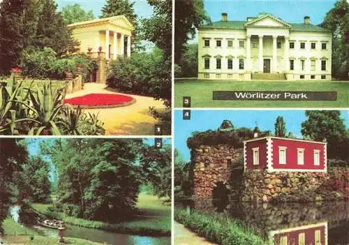 AK / Ansichtskarte 73985177 Woerlitz Woerlitzer Park Floratempel Goldene Urne Schlossmuseum Der Stein