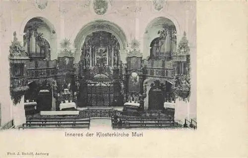 AK / Ansichtskarte  Muri__BE Inneres der Klosterkirche Muri