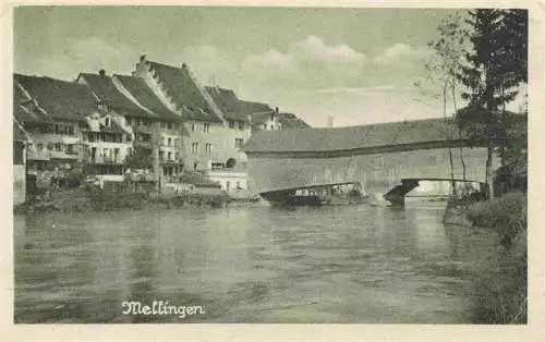 AK / Ansichtskarte  Mellingen_AG Gedeckte Bruecke