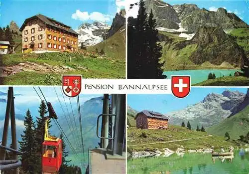 AK / Ansichtskarte  Oberrickenbach_NW Pension Bannalpsee Seilbahn Fliegeraufnahmen