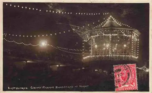 AK / Ansichtskarte 73985630 EASTBOURNE__Sussex_UK Grand Parade Band Stand at night