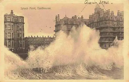 AK / Ansichtskarte 73985635 EASTBOURNE__Sussex_UK Splash point Queen's Hotel Brandung