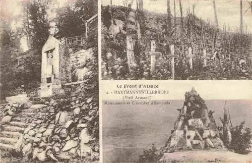 AK / Ansichtskarte  Hartmannswillerkopf Le Front d'Alsace Monuments et Cimetière Allemands