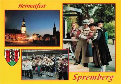 AK / Ansichtskarte 73985836 Spremberg_Niederlausitz_Grodk_Brandenburg Heimatfest Marktplatz Nachtaufnahme