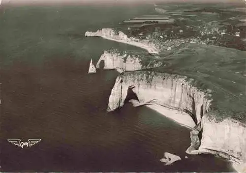 AK / Ansichtskarte  ETRETAT_76_Seine-Maritime Vue générale aerienne sur les Portes