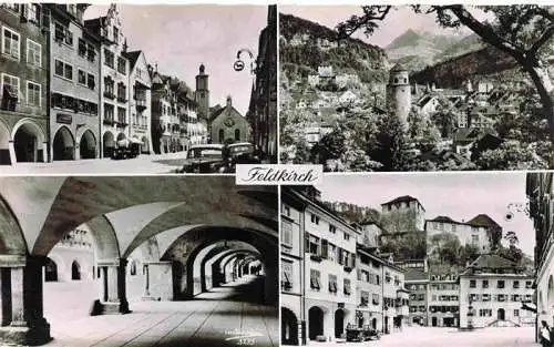 AK / Ansichtskarte 73986170 Feldkirch__Vorarlberg_AT Hauptstrasse Arkaden Schloss Marktplatz