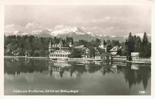 AK / Ansichtskarte 73986300 Velden__Woerthersee_AT Schloss mit Mittagskogel