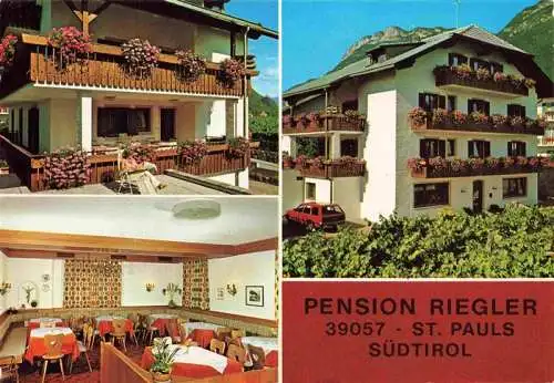 AK / Ansichtskarte 73986370 St_Pauls_Eppan Pension Riegler Gastraum