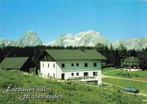 AK / Ansichtskarte 73986414 Hinterstoder_Oberoesterreich_AT Schutzhuette Edtbauernalm Alpen