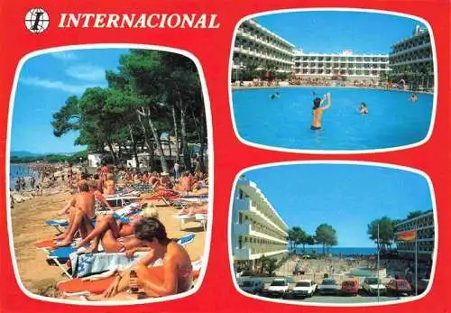 AK / Ansichtskarte 73986469 Cambrils_Costa_Dorada_ES Hotel Internacional Swimming Pool Strand