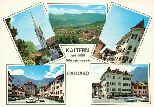 AK / Ansichtskarte 73986511 Kaltern_Caldaro_Suedtirol_IT Motive Stadtzentrum Kirche Panorama Fernsicht