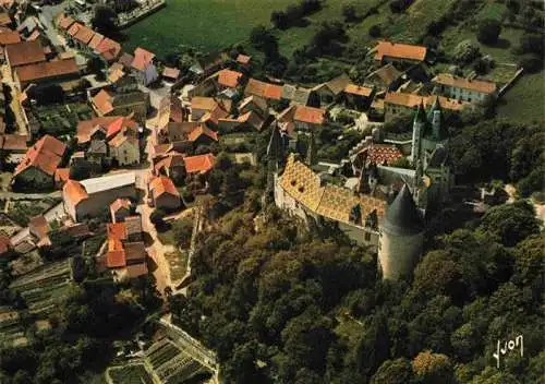 AK / Ansichtskarte  La_Rochepot_21_Cote-d_Or Château vue aérienne Collection Couleurs et Lumière de France