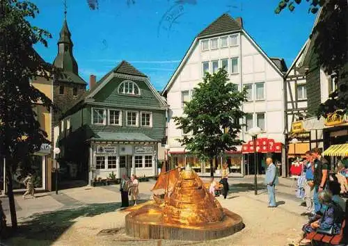 AK / Ansichtskarte 73986713 Hattingen__Ruhr Obermarkt mit Treidlerbrunnen