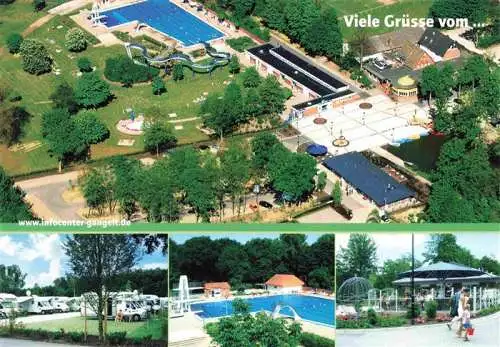 AK / Ansichtskarte 73986803 Gangelt Ferienanlage Luftaufnahme Wohnmobilstellplatz Freibad