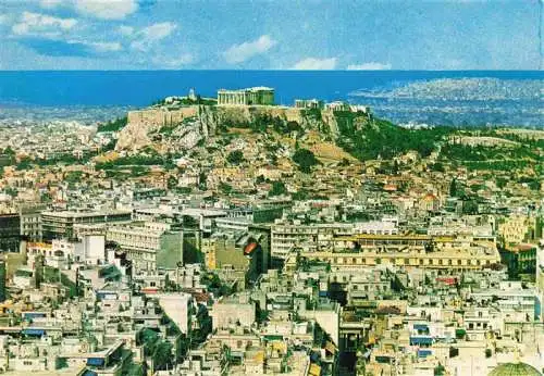 AK / Ansichtskarte 73986876 ATHEN_Athenes_Greece Panorama Blick zur Akropolis