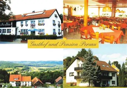 AK / Ansichtskarte 73987022 Pottenstein_Oberfranken Gasthof Pension Persau Gastraum Panorama