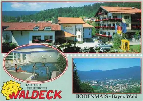 AK / Ansichtskarte 73987024 Bodenmais Kur- und Ferienhotel Waldeck Hallenbad Panorama