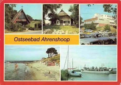 AK / Ansichtskarte 73987122 Ahrenshoop_Ostseebad Kirche Kunstkaten Kurhaus Strand Hafen