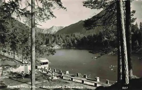 AK / Ansichtskarte 73987143 Reutte_Tirol_AT Urisee Badeanstalt mit Ziegelstein