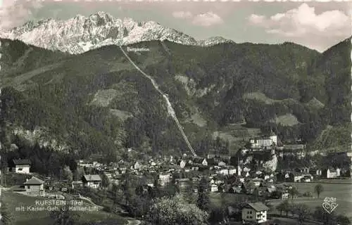 AK / Ansichtskarte 73987219 KUFSTEIN_Tirol_AT mit Kaiser Gebirge und Kaiser Lift