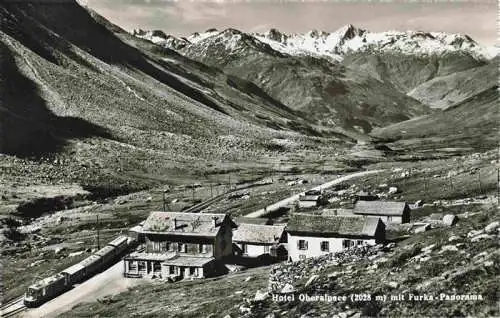 AK / Ansichtskarte  Oberalpsee_UR Hotel Oberalpsee mit Furka Panorama