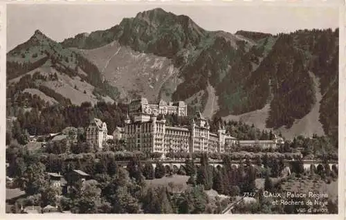 AK / Ansichtskarte  Caux_Montreux_VD Palace Regina et Rochers de Neye Vue aerienne