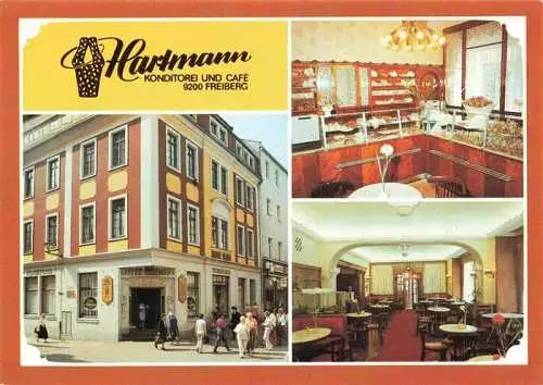 AK / Ansichtskarte 73987313 Freiberg__Sachsen Café Konditorei Hartmann