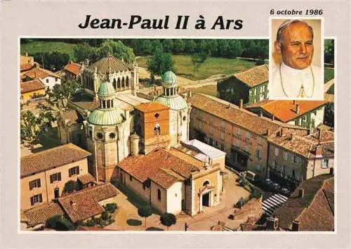 AK / Ansichtskarte  Ars_01_Ain La Basilique Papst Luftaufnahme Jean-Paul II