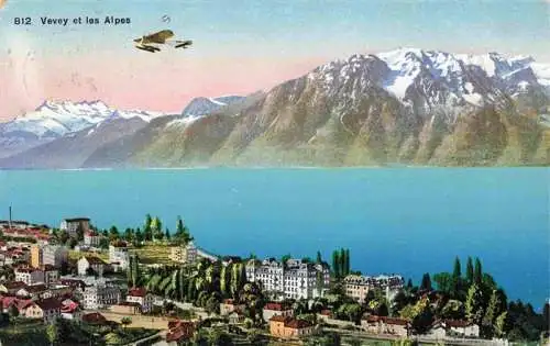 AK / Ansichtskarte  VEVEY_VD et les Alpes