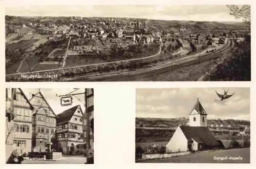 AK / Ansichtskarte 73987557 Neudenau_Jagst_Heilbronn_BW Panorama Marktplatz Gangolf Kapelle