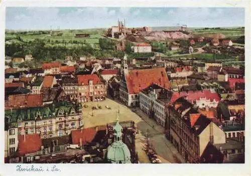 AK / Ansichtskarte 73987635 ZWICKAU__Sachsen Stadtpanorama Zeche