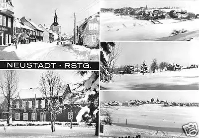 AK, Neustadt am Rennsteig, fünf Winteransichten, Version 2, 1979