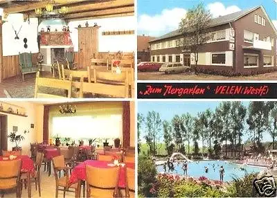 AK, Velen Westf., Restaurant "Zum Tiergarten", 1974