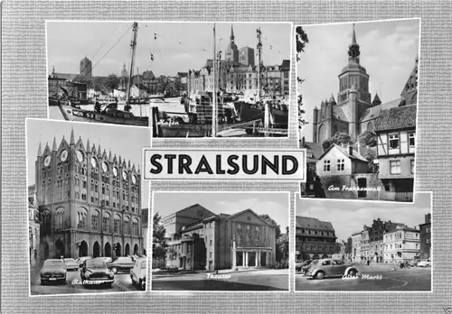 AK, Stralsund, fünf Abb., gestaltet, 1965