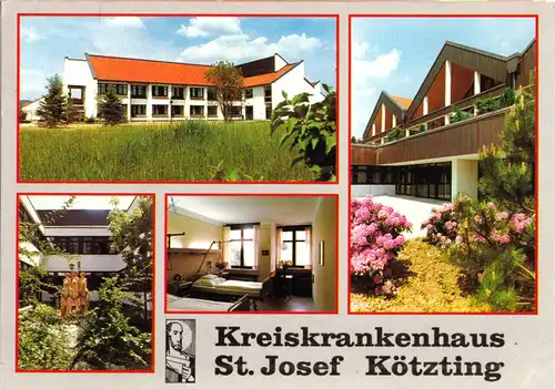 AK, Kötzting, Kreiskrankenhaus St. Josef, vier Abb., 1988