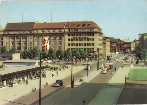 AK, Berlin Mitte, Friedrichstr. Ecke Unter den Linden, 1964