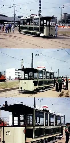 Foto im AK-Format (3), Berlin Marzahn, GrosseBerliner Pferde-Eisenbahn 573, 1987