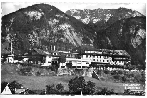 AK, Bad Oberstdorf, Kurhotel-Schwefel-Moorbad "Luitpoldbad", um 1955